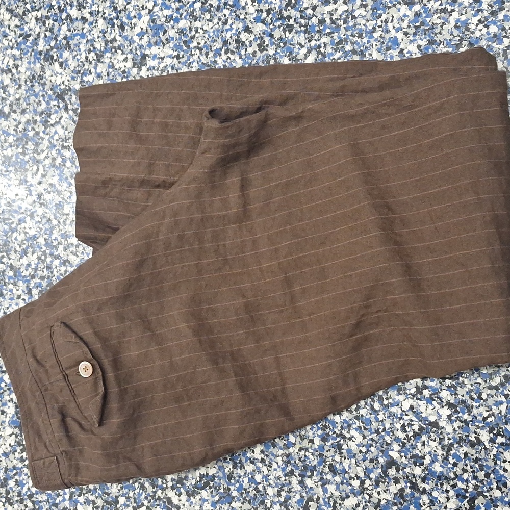 Lands' End Brown Linen Pants - Picture 4 of 5